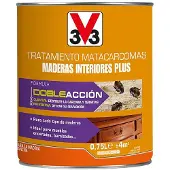 V33 Tratamiento Antivirutas 750 ml: Elimina virutas y larvas, preventivo y curativo.