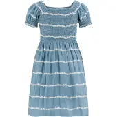 Happy girls Vestido azul / blanco