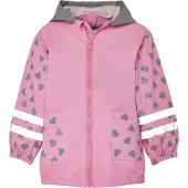 Playshoes Chaqueta funcional 'Katze' antracita / gris oscuro / rosa / blanco