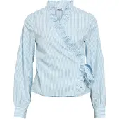 Object Blusa 'OBJPeri' azul / azul claro