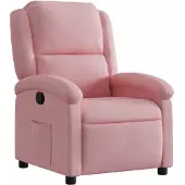 vidaXL Sillón reclinable rosa de terciopelo, marca