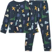 Liewood Pijama 'Wilhelm' beige claro / navy / dorado / verde oscuro