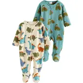 Next Pijama azul cian / verde / rojo neón / blanco