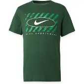 Nike Camiseta verde / caña / blanco