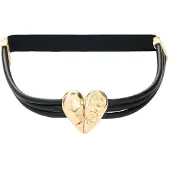 Desigual , Cinturón Triple Cordones Piel, Mujer, Negro, U
