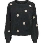 ONLY Jersey 'ONLRica' crema / antracita