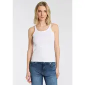 BOSS Top 'C_Epetite' blanco
