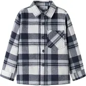 Name it Camisa azul oscuro / offwhite