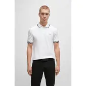 BOSS Camiseta 'Paul' negro / blanco