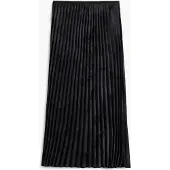 Desigual , Falda midi pliegues, Negro, S