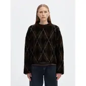Selected Jersey Lulu Brushed Argyle