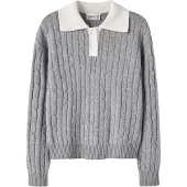 Name It Kids Jersey gris moteado / blanco