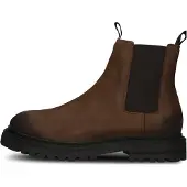 Blackstone Botas Chelsea marrón oscuro / negro