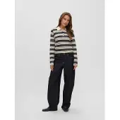 Vero Moda Top 'VMTHEA' beige / negro