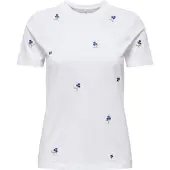 ONLY Camiseta 'ONLKetty' azul / verde / verde pastel / blanco lana