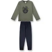 Sanetta Pijama amarillo / gris / verde