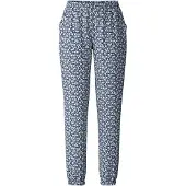 Calida Pantalón de pijama azul claro / azul oscuro / blanco