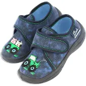 Beck Zapatillas de casa 'Little Farm' azul / azul oscuro / verde claro