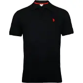 U.s. polo assn. Camiseta rojo vivo / negro