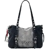Desigual , Bolso Denim Grande, Negro, U
