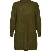 Zizzi Vestido de punto 'ZIGGI' oliva