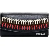 Desigual , Monedero Acolchado Grande, Mujer, Poliuretano, Negro, U