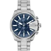 Diesel Reloj digital 'Mega Chief' navy / plata