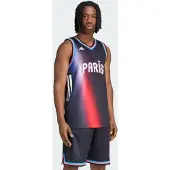 Adidas adidasCamiseta primera equipación Paris Basketball S Black Hombre