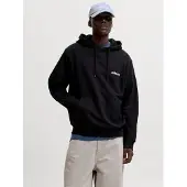 Jack & Jones Sudadera 'JWHUnion' negro / blanco
