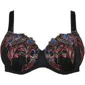 Zizzi Sujetador 'Lelly' azul ultramarino / chocolate / capuchino / negro