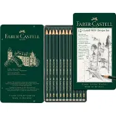 Faber Castell Juego De Lápices De Grafito De Diseño 9000 12 Unidades