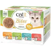 Catit Cuisine Bites Pack Surtido Comida Húmeda Para Gatos 12x75g