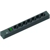 Bachmann CONNECT LINE: 7 contactos de protección, interruptor