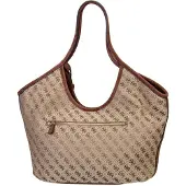 GUESS para mujer. HWJG2313230 Bolso Tote con Logo Samantha beige (OSFA), Casual, Poliéster, outlet 2026.