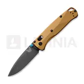 Benchmade Navaja Bugout M390 DLC, burnt brass aluminum
