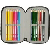 Safta Estuche Graffiti Splash 12.5x19.5x5.5 Cm Triple
