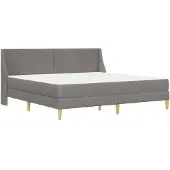 vidaXL Estructura de cama con colchón, 2 unidades. Funda desmontable