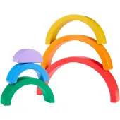 Fisher Price Arcoíris Apilable De Madera
