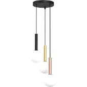 Eko-Light Lámpara colgante PLAY BLACK 3xG9
