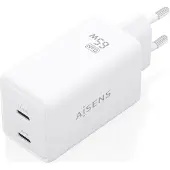 Aisens Cargador De Pared Usb-a Y Usb-c Asch-65w2p078-w