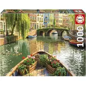 Educa Puzzle Viaje En Barco En Ámsterdam 1000 Piezas