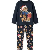 Name it Pijama 'NMMSlavo Paw Patrol' azul oscuro / marrón claro / granadina / blanco