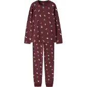 Name it Pijama 'NKNVismas' pino / naranja / burdeos / blanco
