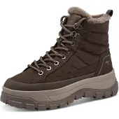 Tamaris Botines con cordones marrón