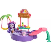 Enchantimals Isla Soleada Mono Con Piscina Y Accesorios Mini Muñeca