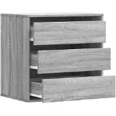 vidaXL Cómoda gris Sonoma, 60x41x58 cm, fabricada en material de madera