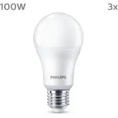 Philips LED E27 13W 1.521lm 2.700K mate 3 ud