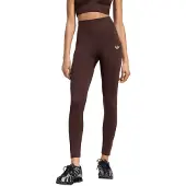 Adidas Originals Leggings 'Essentials' marrón oscuro / blanco