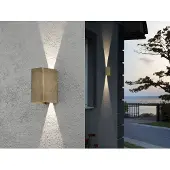 Konstsmide Aplique de pared Cremona, acabado en latón