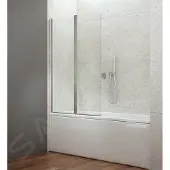Hak Aqualine, separador para bañera WILA, 900 mm, cromo, vidrio transparente